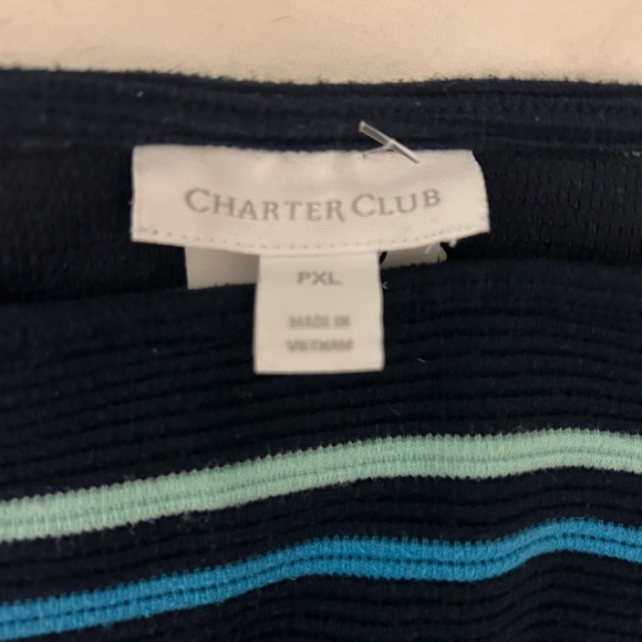 Charter Club Striped Top - Picture 7 of 9